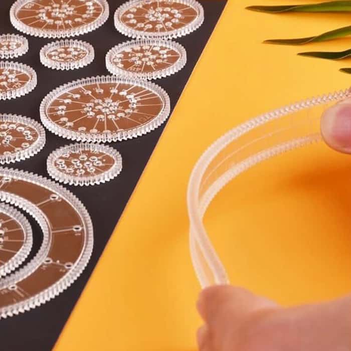 GeoArtKit, 27dílná sada pro kreslení s geometrickými spirografy - Image 5