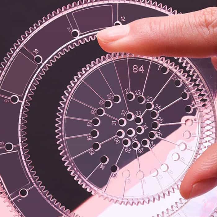 GeoArtKit, 27dílná sada pro kreslení s geometrickými spirografy - Image 6