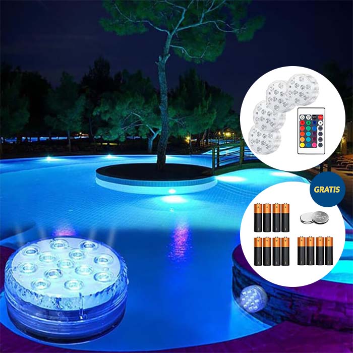 GlowBundle, 4 vodotěsná LED světla + sada baterií - Image 8