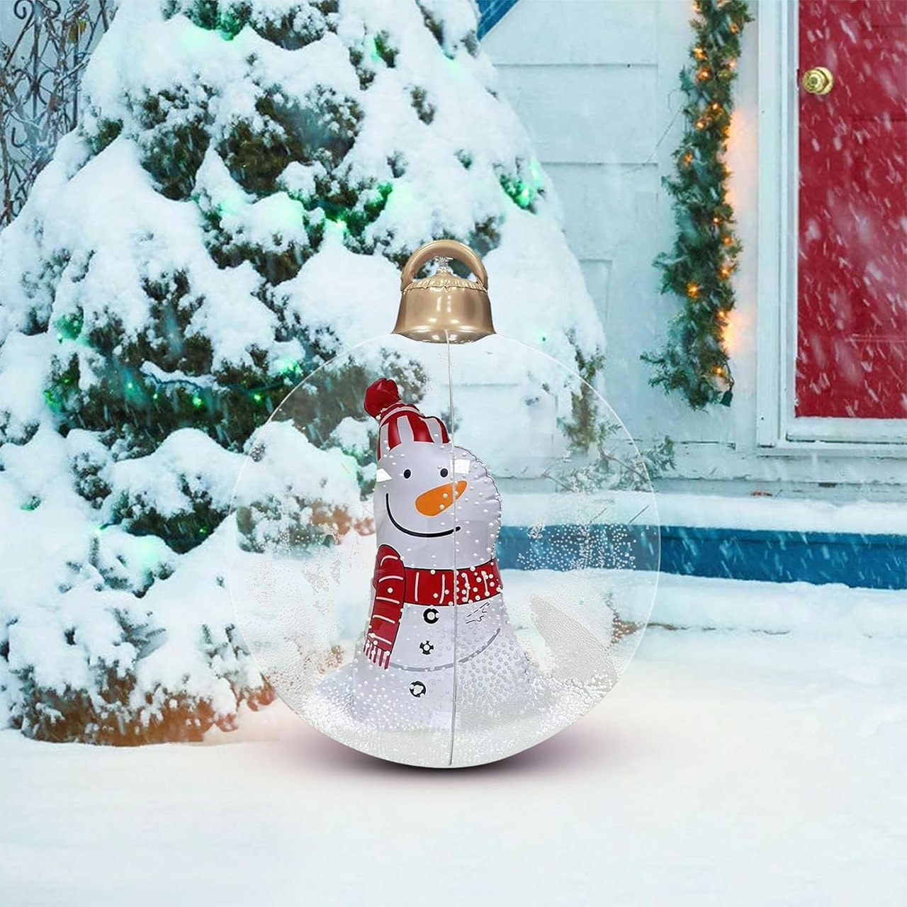 GlowySnowy, vánoční koule s motivem sněhuláka a světlem - Image 2