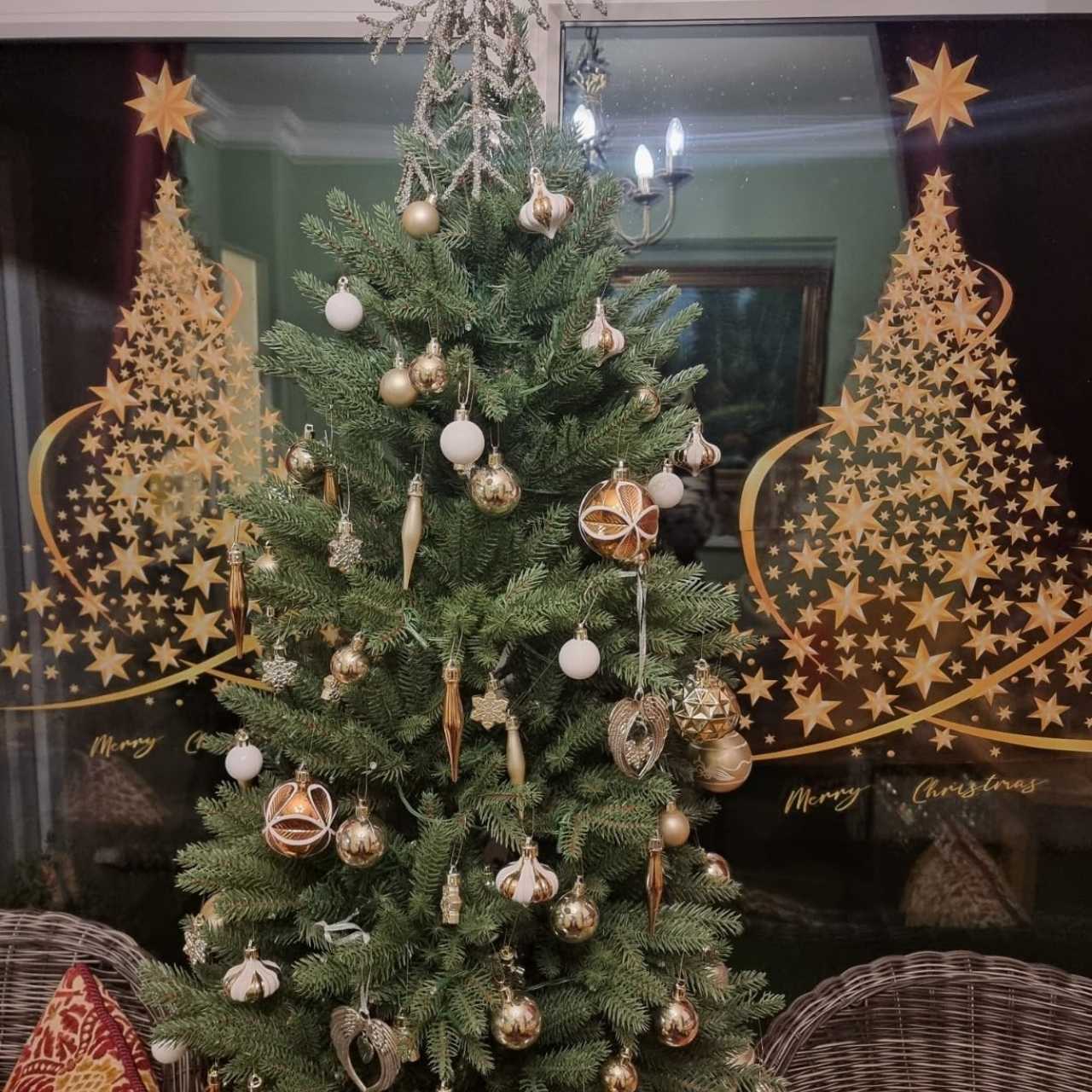 GoldenTree, vánoční okenní samolepky ve zlaté barvě (2 ks) - Image 7