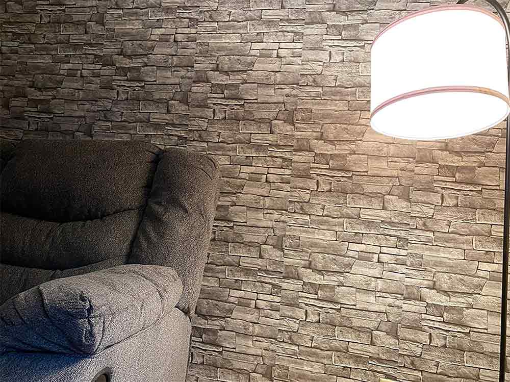 GreyBricks, samolepicí samolepky na zeď s 3D vzhledem šedých cihel - Image 9