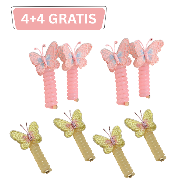 HAIRTIE, Motýlkové elastické gumičky 4+4 ZDARMA - Image 4
