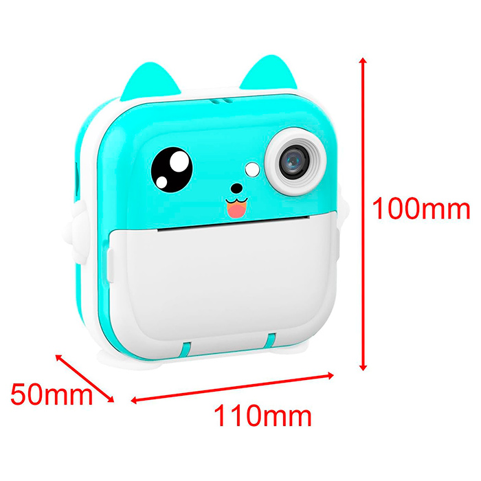 JumboPrintBundle, sada s okamžitou fotoaparátem pro tisk fotografií, 2 + 5 zdarma rolek papíru, USB kabel, zápěstní poutko a Micro SD karta - Image 2