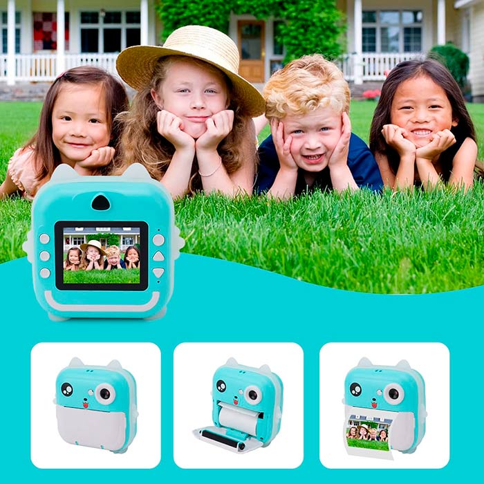JumboPrintBundle, sada s okamžitou fotoaparátem pro tisk fotografií, 2 + 5 zdarma rolek papíru, USB kabel, zápěstní poutko a Micro SD karta - Image 6
