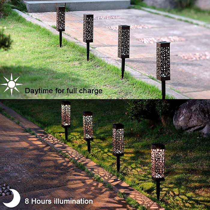 Zahradní lampa je vhodná do každého počasí!
