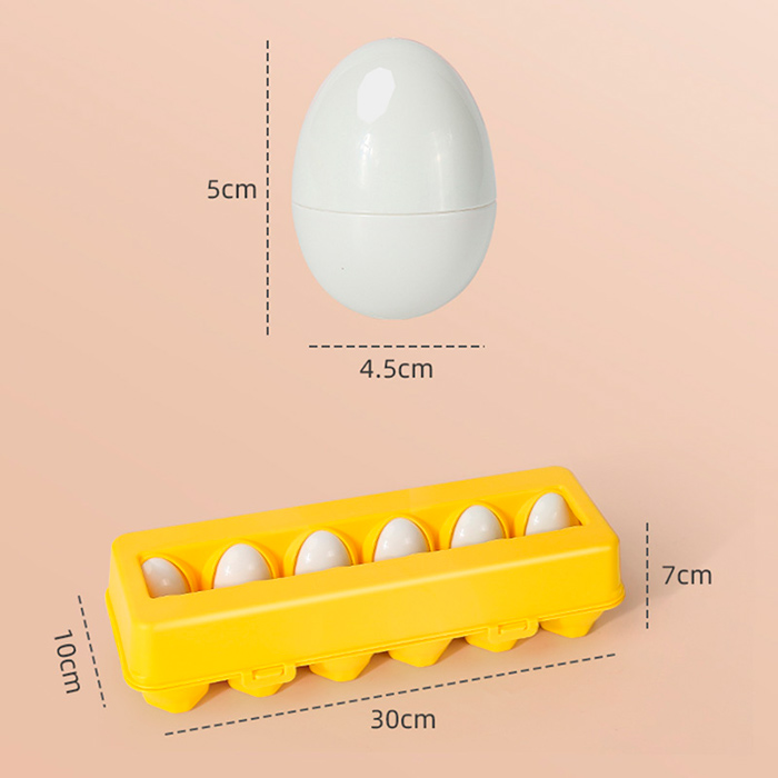 MatchingEggs, didaktická hračka - sada s krabičkou a 12 vajíčky - Image 2