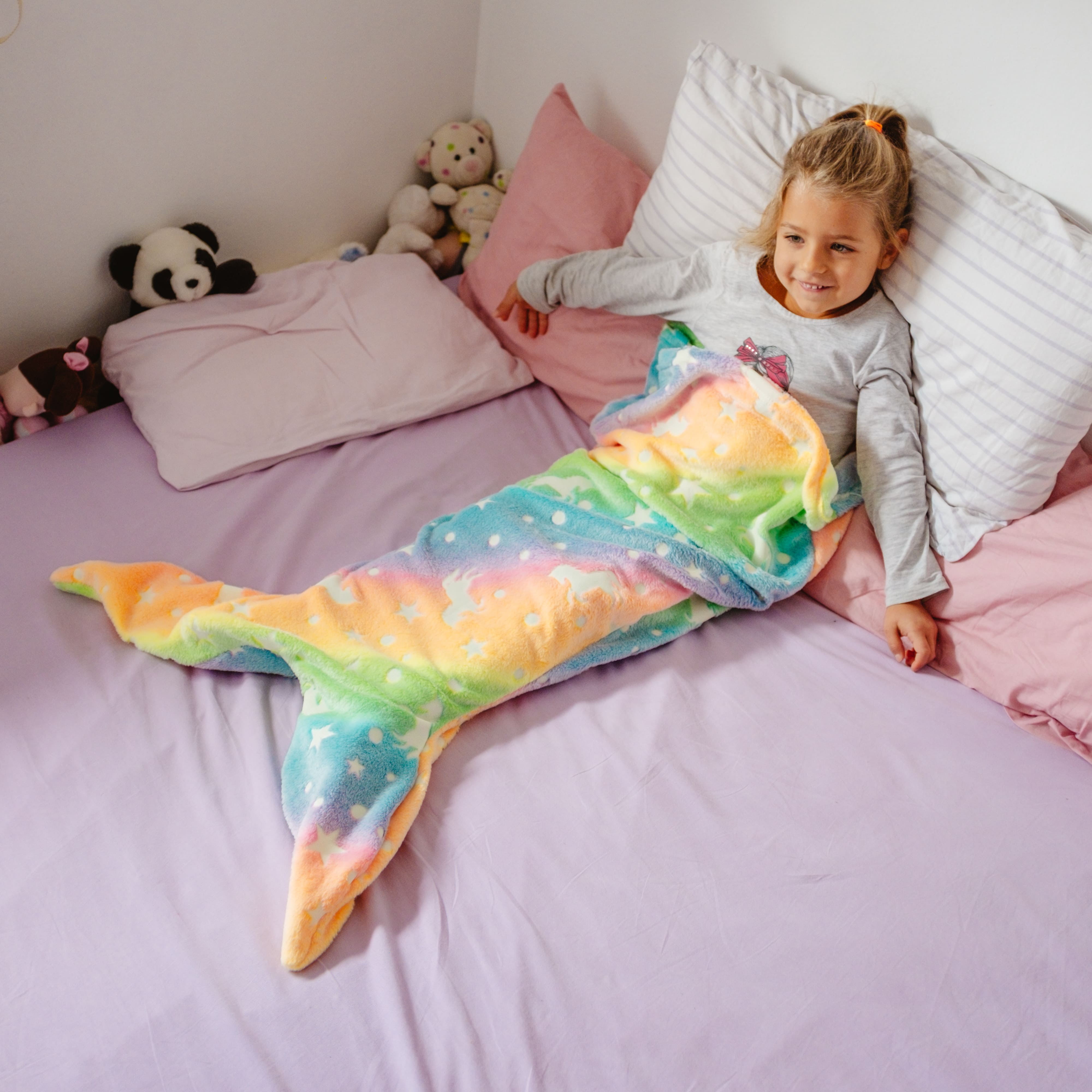MermaidBlanket, deka v podobě ocasu mořské panny pro děti - Image 9