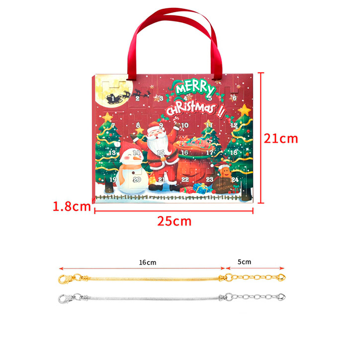 MerryChristmas, adventní kalendář s přívěsky na náramek - Image 2