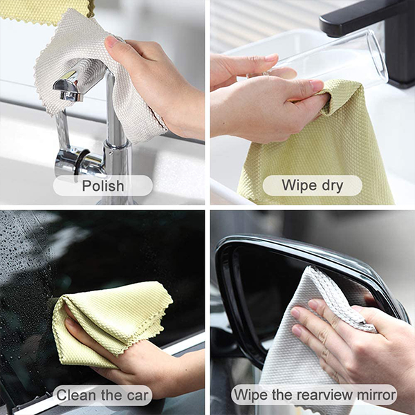 MicrofiberCloth, víceúčelová utěrka na čištění z mikrovláken (4 ks) - Image 6