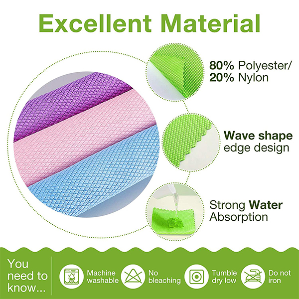 MicrofiberCloth, víceúčelová utěrka na čištění z mikrovláken (4 ks) - Image 8