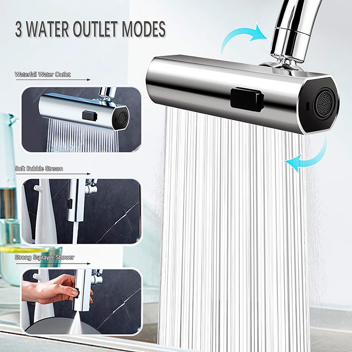 ModernFaucet, prodlužovačka kohoutku se 3 výstupy vody - Image 4