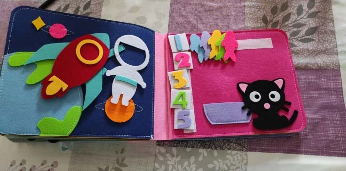 MontessoriBook, tichá kniha s různými aktivitami - Image 4