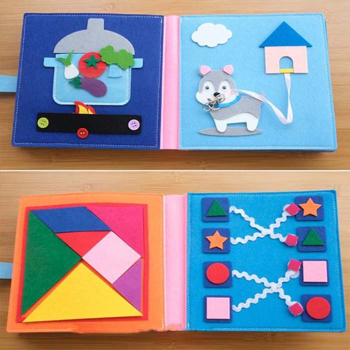MontessoriBook, tichá kniha s různými aktivitami - Image 8