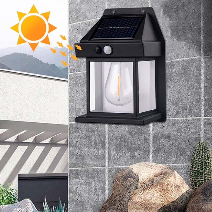 Nabíjení s účinnými solárními články pro bezproblémové osvětlení.