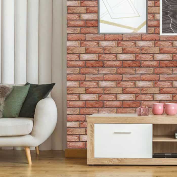 NewYorkWall, trojrozměrné samolepky na zeď s efektem oranžových cihel (10 ks) - Image 5