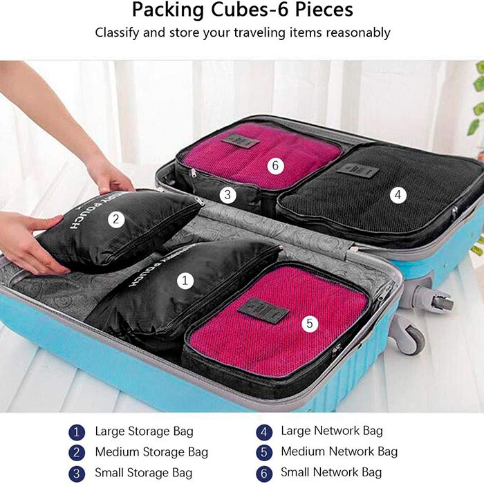 PackingBags, cestovní organizační tašky (6 kusů) - Image 3