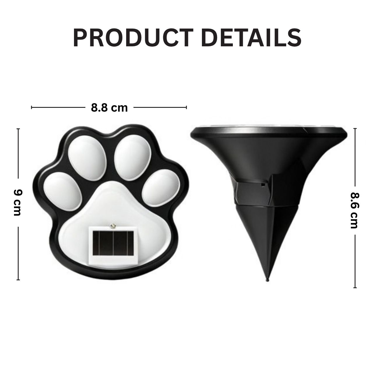 Solární LED světla ve tvaru tlapek, Paws - Image 5