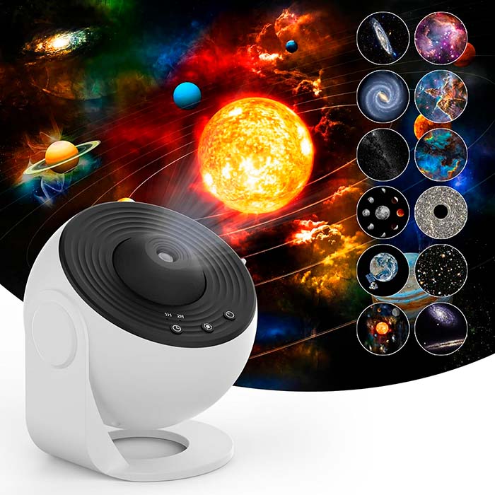 Planetárium, noční projektor, který zobrazuje 12 různých typů galaxií, souhvězdí a planet. - Image 1