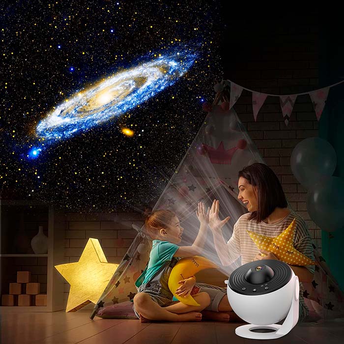 Planetárium, noční projektor, který zobrazuje 12 různých typů galaxií, souhvězdí a planet. - Image 3