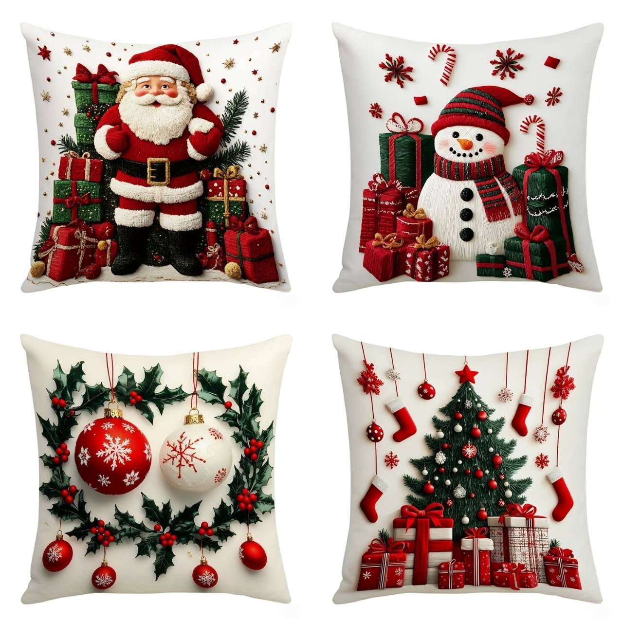 Vánoční povlaky na polštáře (4 kusy), RedXmass - Image 8