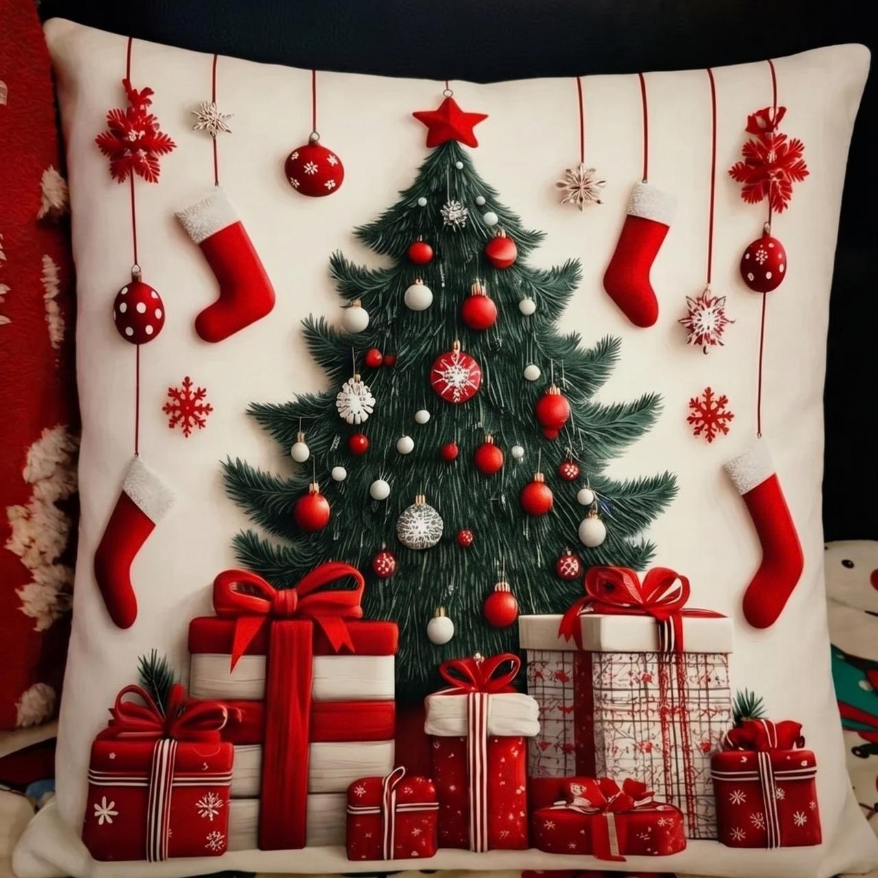Vánoční povlaky na polštáře (4 kusy), RedXmass - Image 10