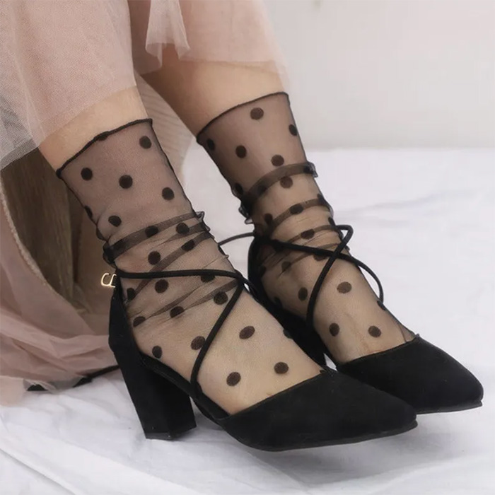 RetroMeshSocks, 5 párů teplých módních ponožek - Image 4