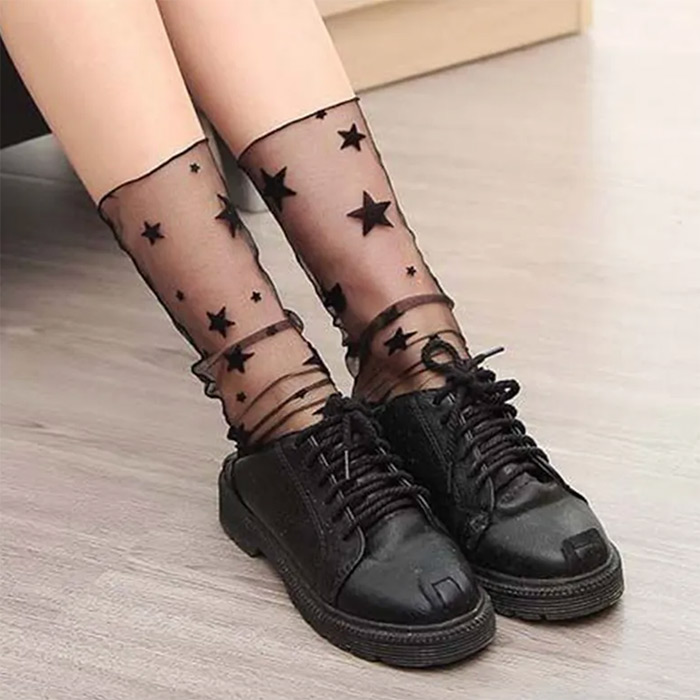 RetroMeshSocks, 5 párů teplých módních ponožek - Image 5