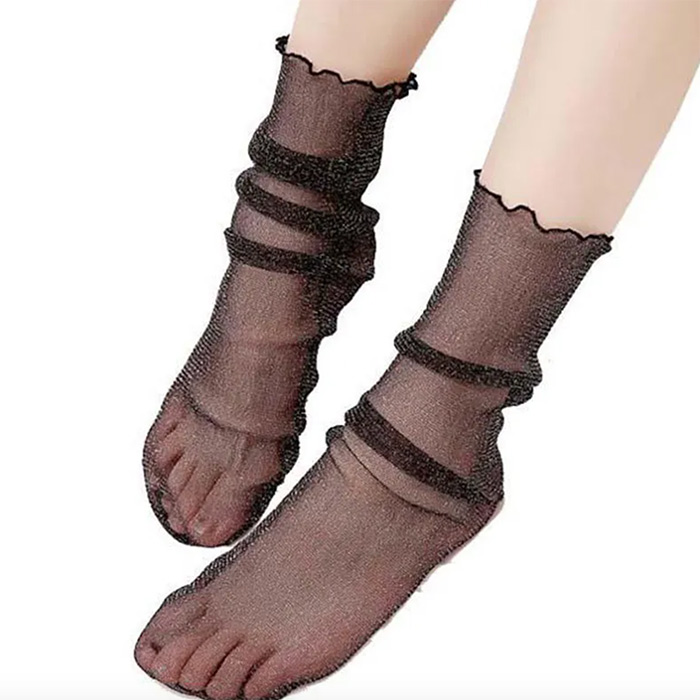RetroMeshSocks, 5 párů teplých módních ponožek - Image 8