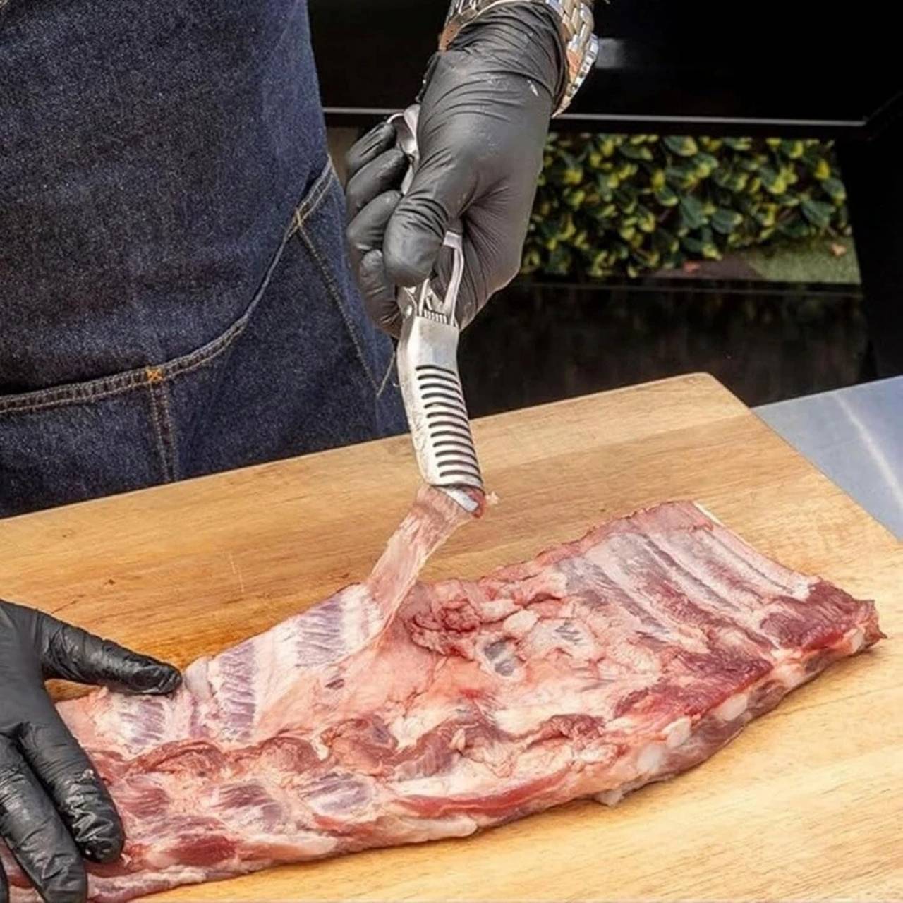 RibRemover, nástroj na odstranění membrány z žeber s čistícím kartáčem v balení - Image 7