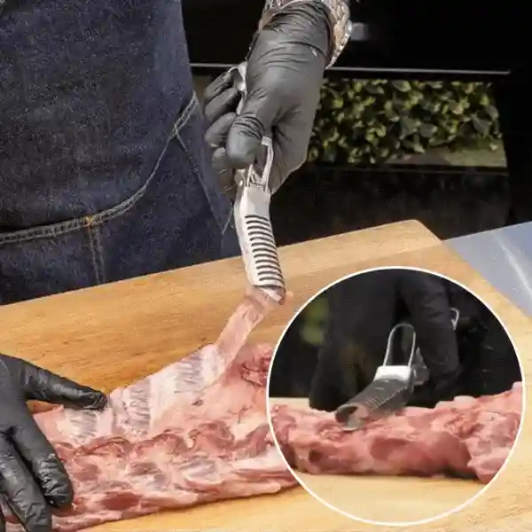 RibRemover, nástroj na odstranění membrány z žeber s čistícím kartáčem v balení - Image 10