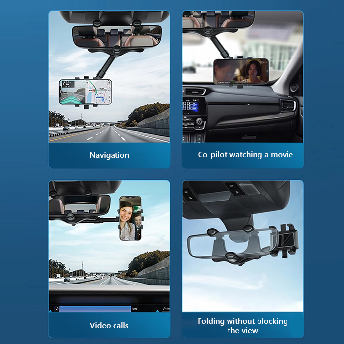 RotatableCarHolder, 360stupňový držák telefonu, který se montuje na zpětné zrcátko - Image 8