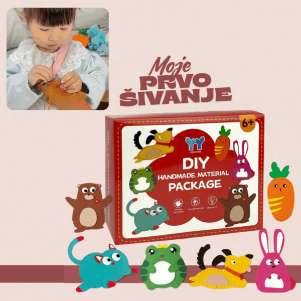 SEWDIY, Dětská šicí sada – Moje první šití - video