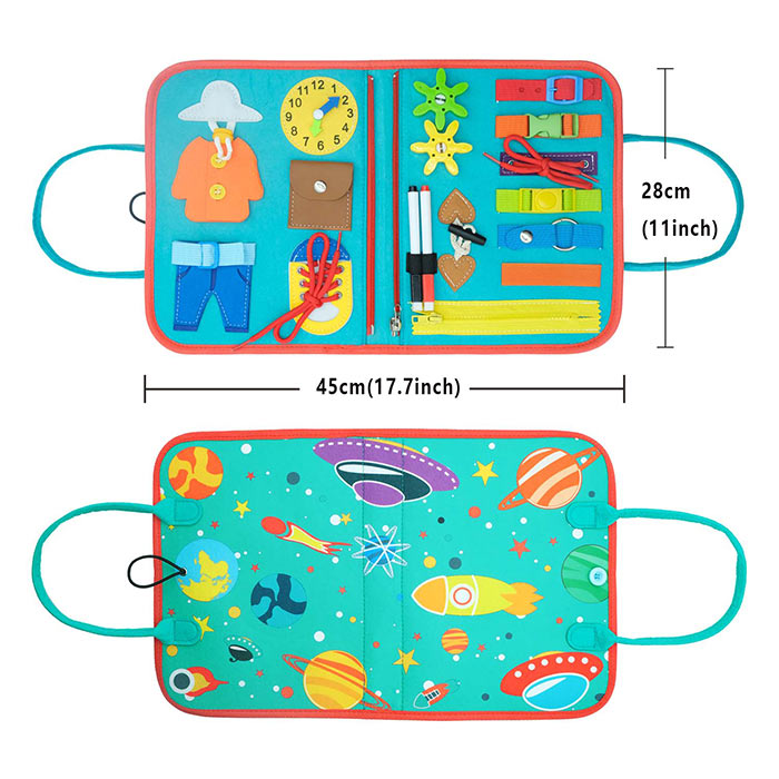 SensoryBook, didaktická hračka se 7 různými aktivitami - Image 2