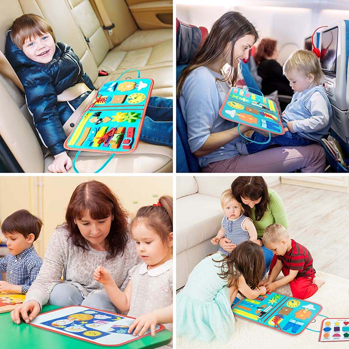 SensoryBook, didaktická hračka se 7 různými aktivitami - Image 7