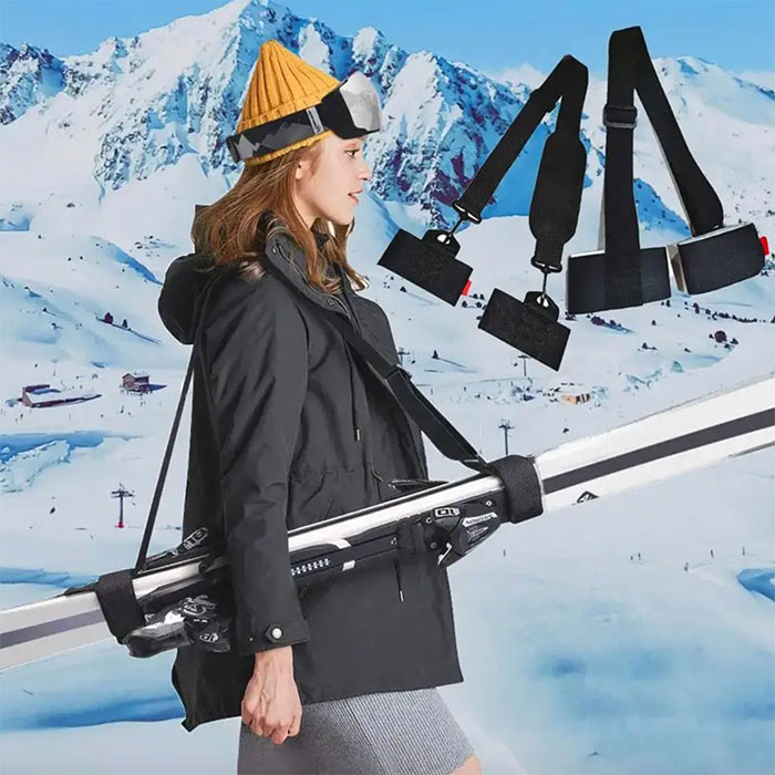 SkiBundle, popruh na nošení lyží + univerzální mačky ZDARMA - Image 5