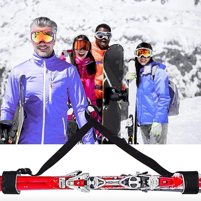 SkiBundle, popruh na nošení lyží + univerzální mačky ZDARMA - Image 7