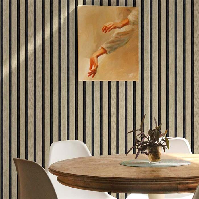 SlatWall, samolepící nálepka s přírodním vzhledem dřeva (300 x 45 cm) - Image 5