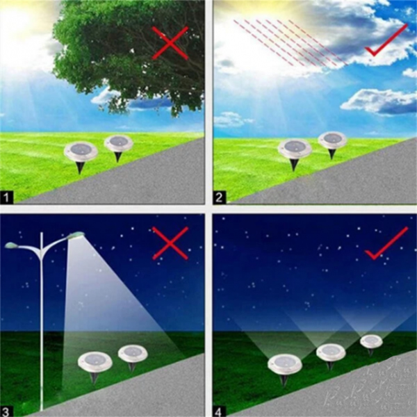 SolarGardenLights, 4 solární LED světla do zahrady nebo na dvůr - Image 5