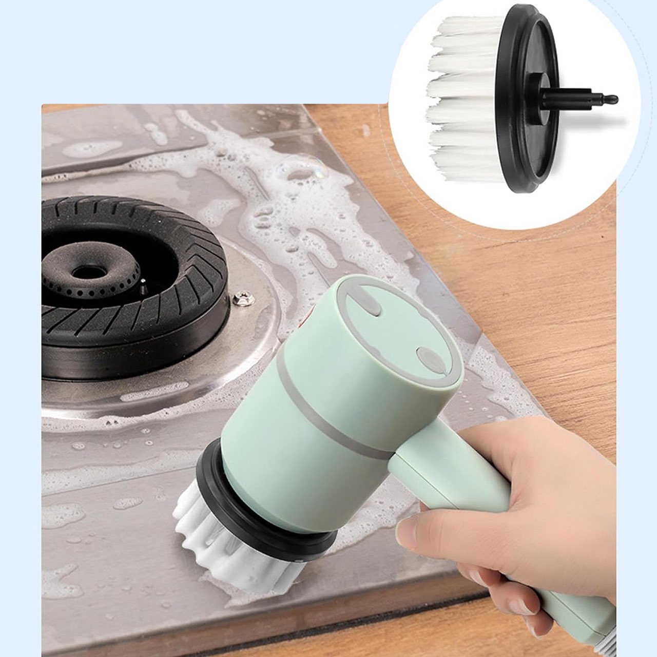 Spinny, víceúčelová elektrická čisticí houba s 360° otočnou hlavou - Image 6