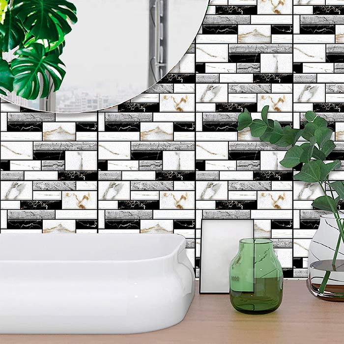 StickMarble, 3D samolepky na zeď s mramorovým vzhledem (10 ks) - Image 8