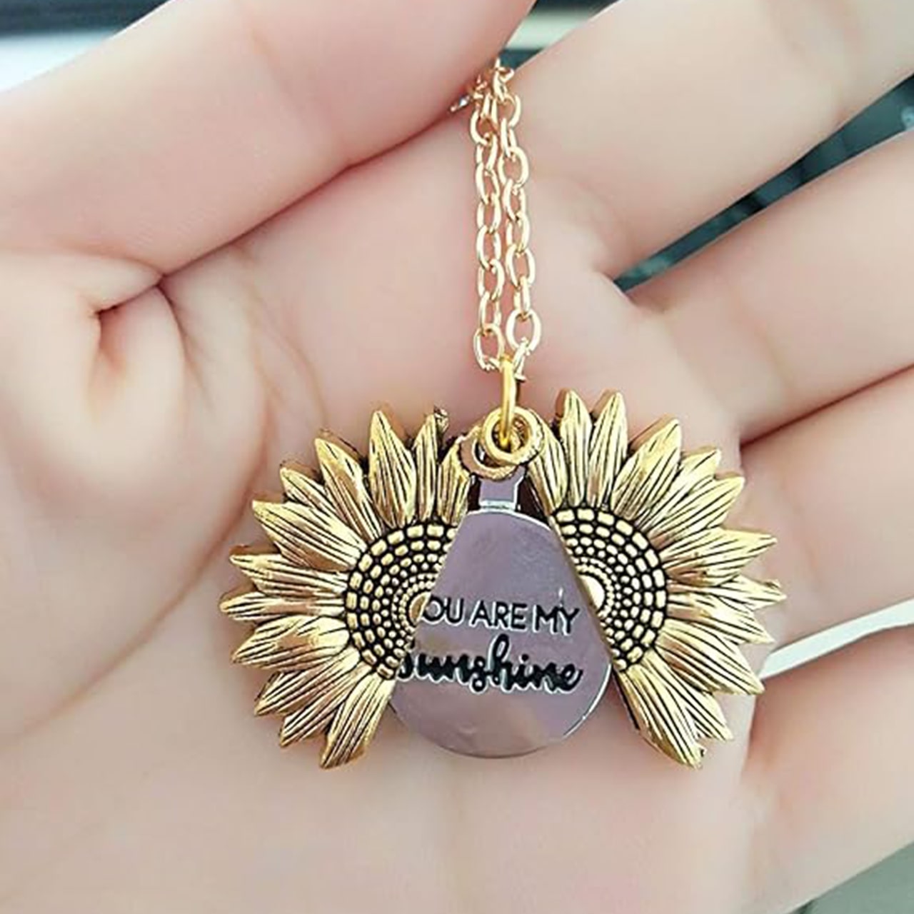 SunNecklace, náhrdelník s motivem slunečnice a roztomilým nápisem - Image 6