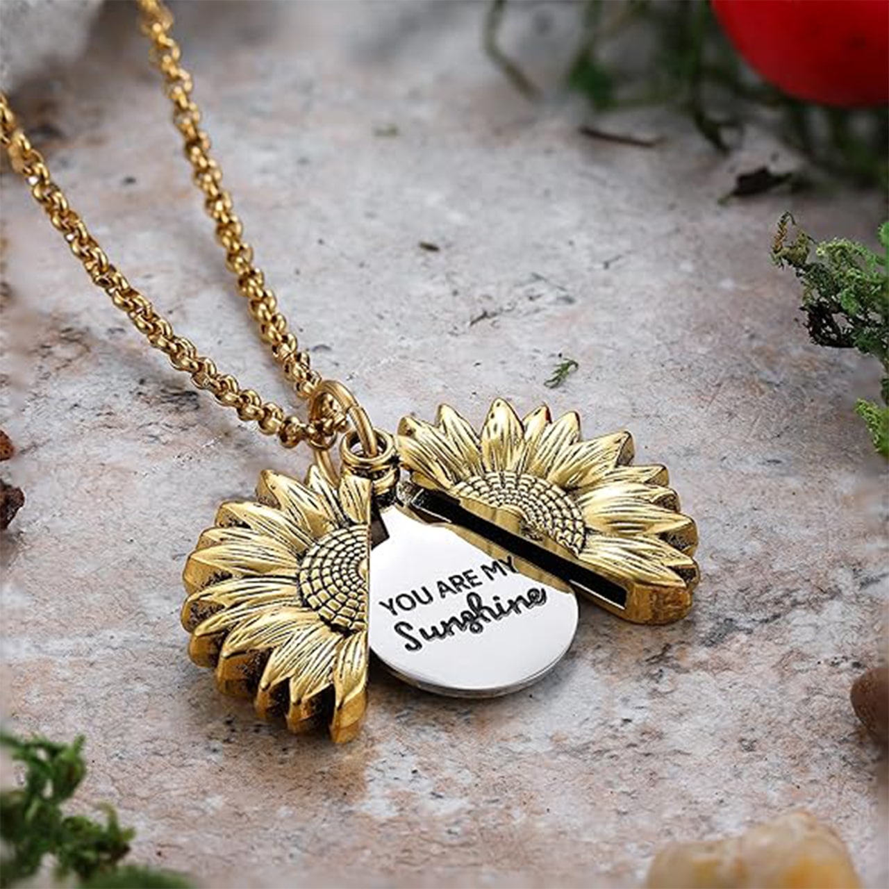 SunNecklace, náhrdelník s motivem slunečnice a roztomilým nápisem - Image 8