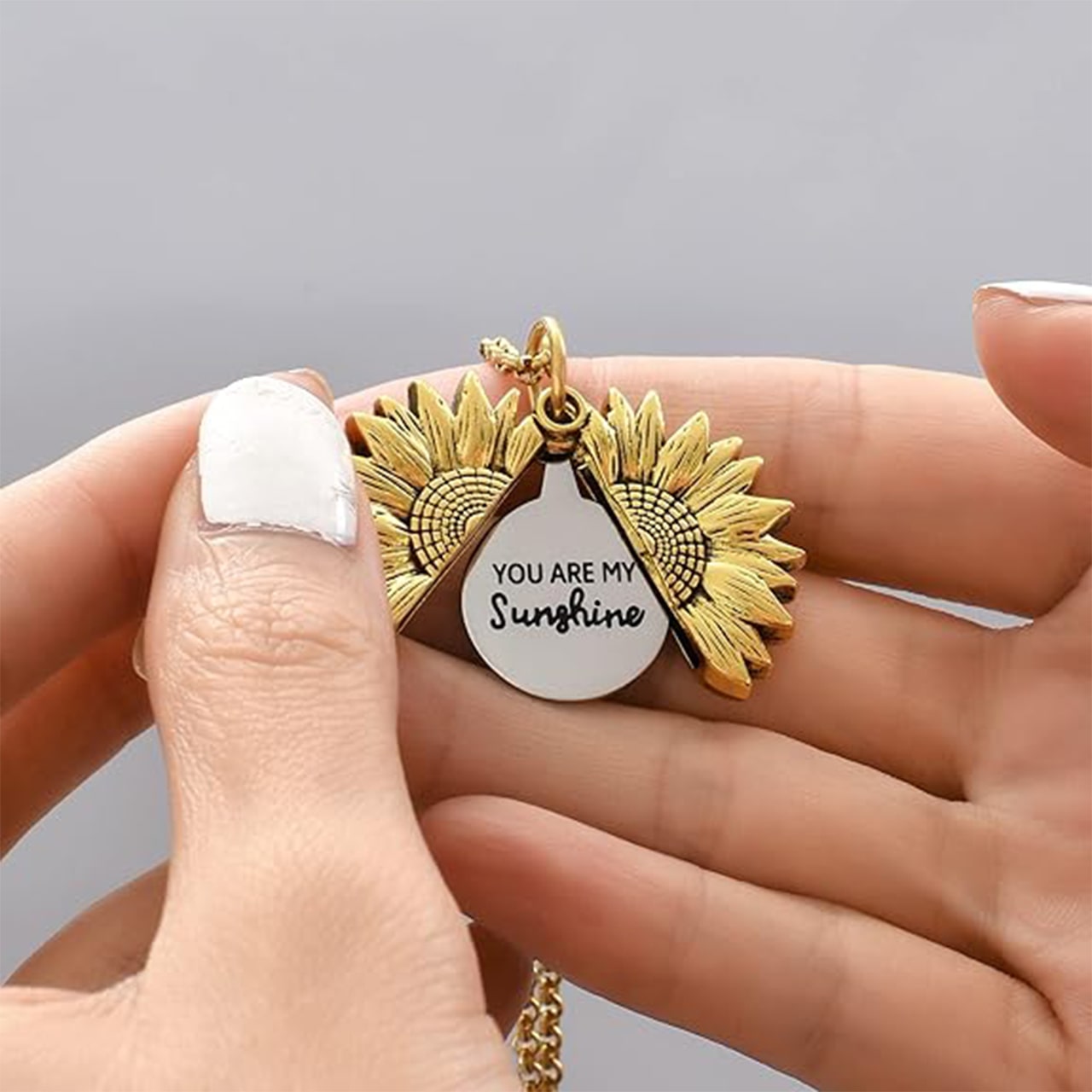 SunNecklace, náhrdelník s motivem slunečnice a roztomilým nápisem - Image 9