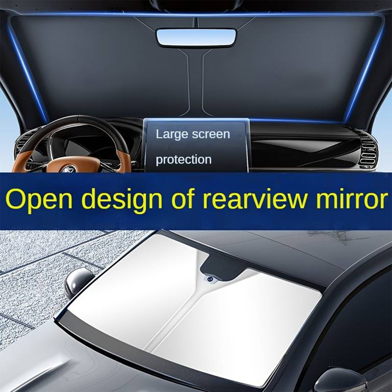 SunVisor, zatahovatelná sluneční clona na čelní sklo auta - Image 9