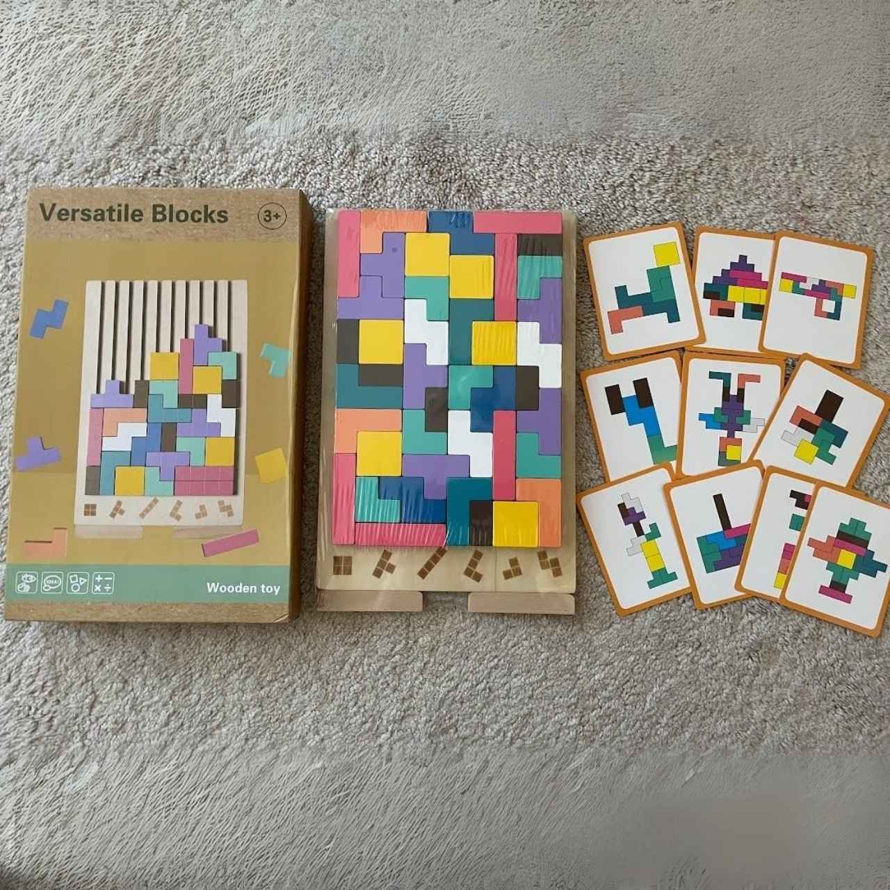 Tetris, dřevěná didaktická hračka - Image 8