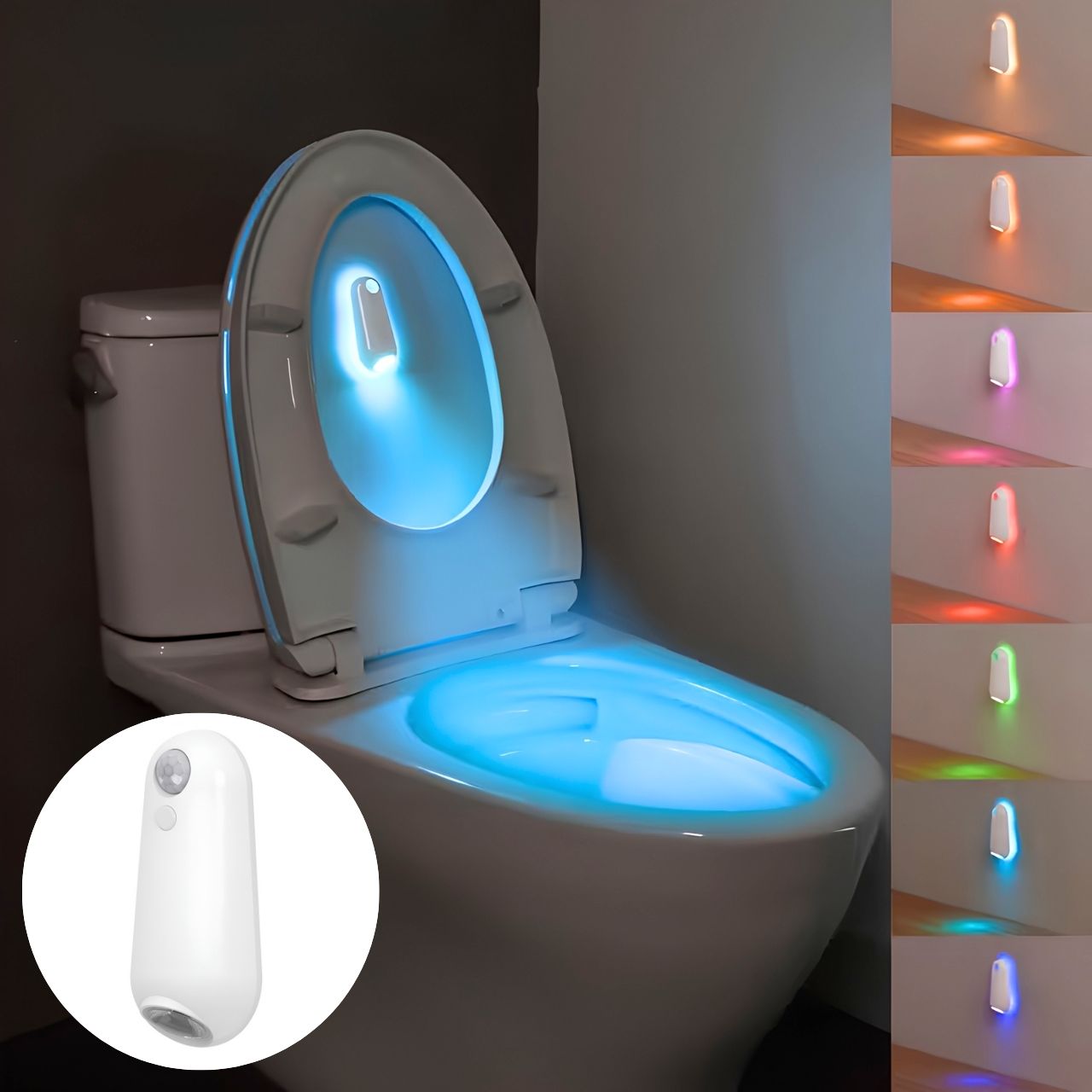 LED světlo s pohybovým senzorem pro toaletu a domov, Toily
