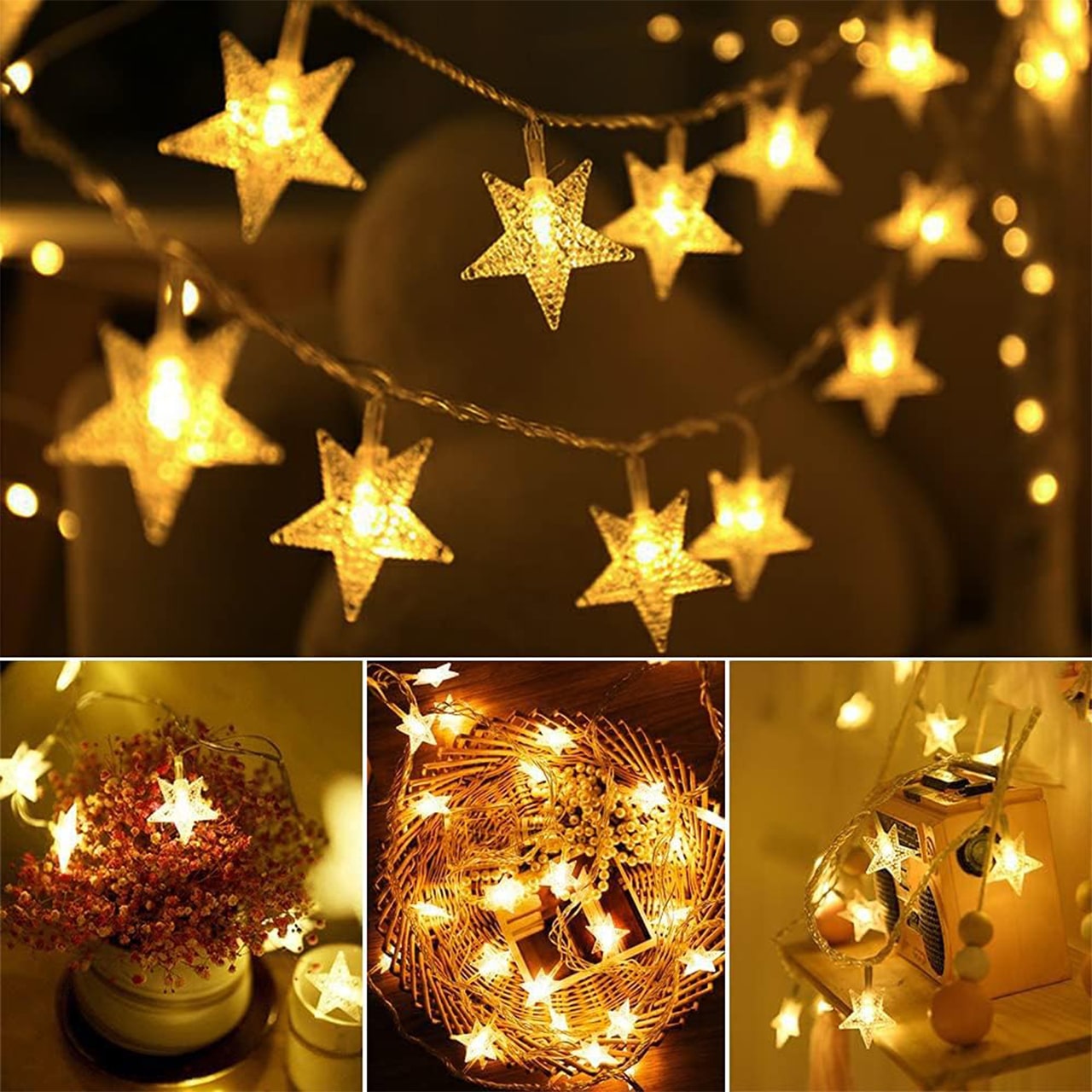 Twinkles, světelný řetěz s hvězdicovými světly (6 m) - Image 5