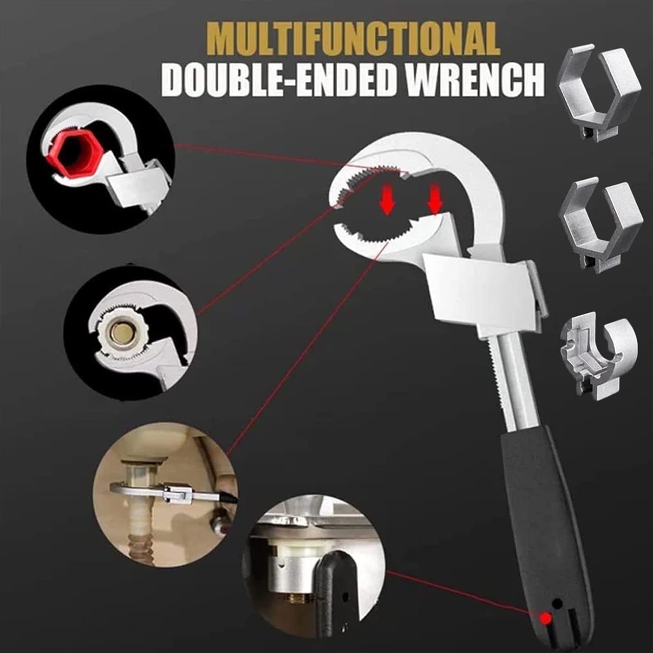 UniWrench, univerzální oboustranný nastavitelný klíč - Image 3