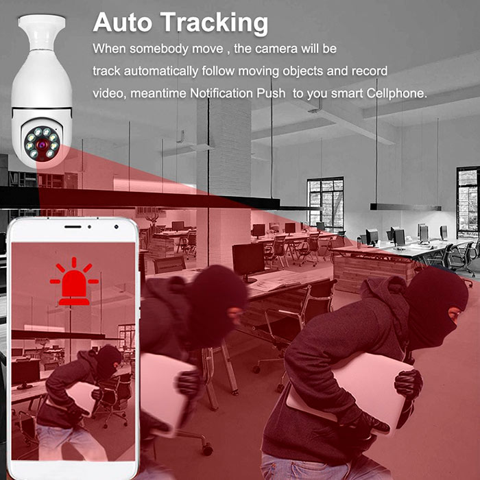 Automatický provoz - když bezpečnostní kamera zaznamená pohyb, uloží video do aplikace a odešle upozornění na váš telefon!